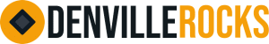 Denville Rocks logo: orange circle with a dark diamond inside, followed by bold black 'DENVILLE' and orange 'ROCKS' text.